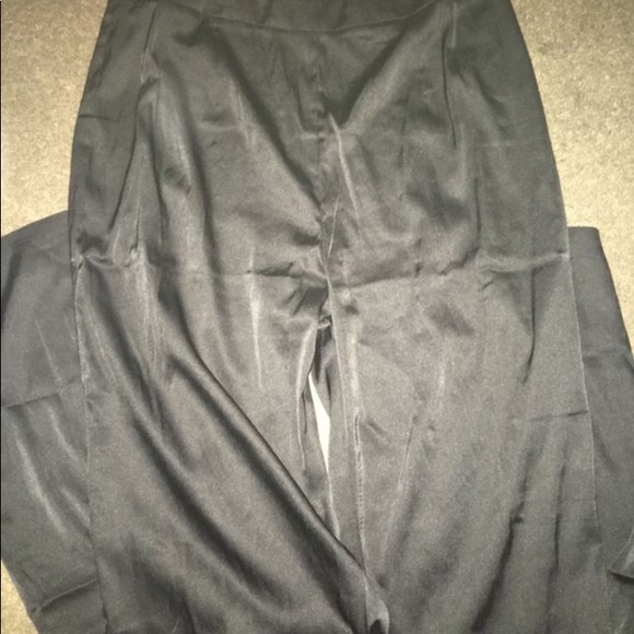 Silk high waisted pants - Picture 2 of 2